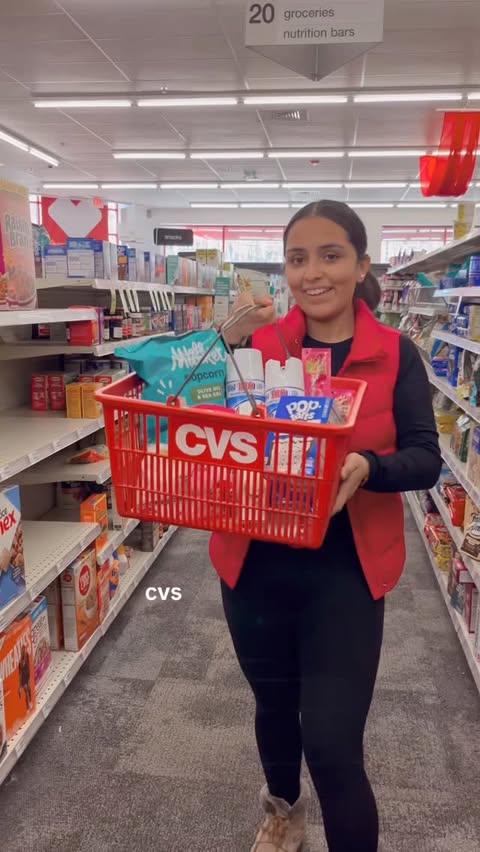 Instagram post by an influencer for CVS Pharmacy. Caption reads: @cvspharmacy is my one stop shop for all [...].