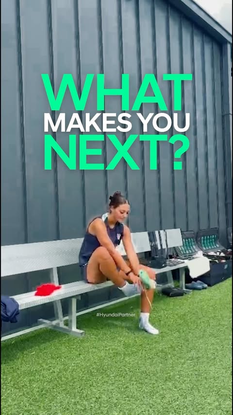 Instagram post by @meilabrewer24 for Hyundai Worldwide. Caption reads: Turning pro at 17 was a dream, but it’s also just....