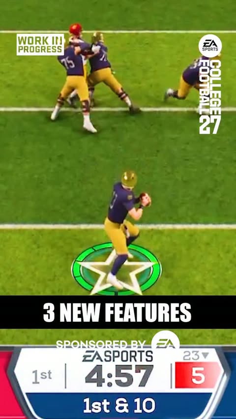 Instagram post by @sprucegoosecfb for EA SPORTS College Football. Caption reads: #ad Get the MVP+ Membership for #CFB27 - 7 Day....