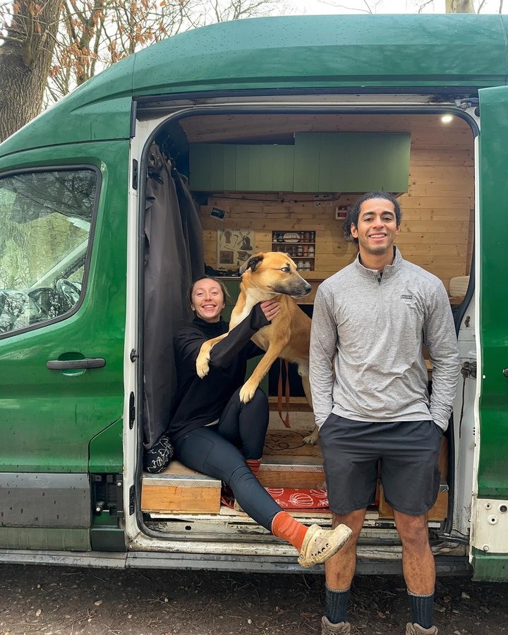 Instagram post by @transit_travis for Saltrock. Caption reads: #gifted | Exploring the Yorkshire dales....