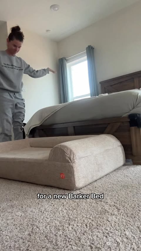 Instagram post by @sarahparsonslvt for Big Barker. Caption reads: Code: SARAHPARSONSLVT for 10% off of @bigbarkerusa....