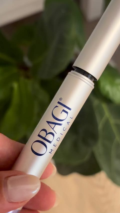 Instagram post by @indysantosofficial for Obagi Medical. Caption reads: Thinning brows changed everything for me… until I....