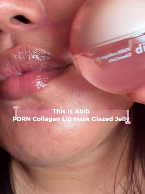 TikTok post by @thereisnda for Abib US Store. Caption reads: So impressed with this lip mask from @Abib....