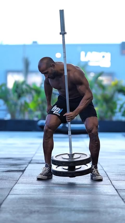 Instagram post by @karim_h_ebied for BPI Sports. Caption reads: 50 KG MOP Challenge!
Think you’re strong enough?....
