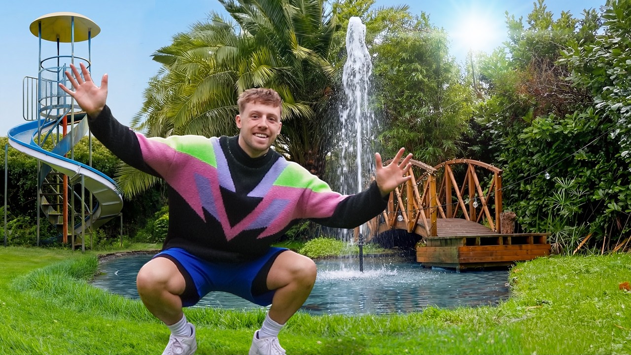 YouTube post by @W2SPlus for Revolut. Caption reads: W2S NEW GARDEN TOUR.