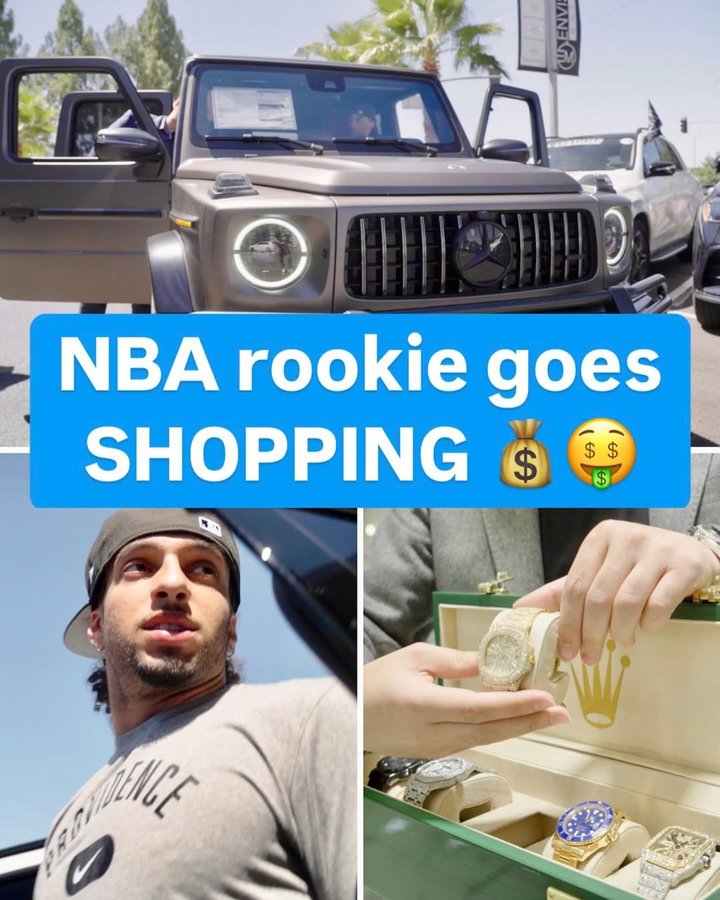 Instagram post by @devinc for Visible. Caption reads: $200,000 FOR A WATCH IS ODEEE 🤯 New ep of Draft....