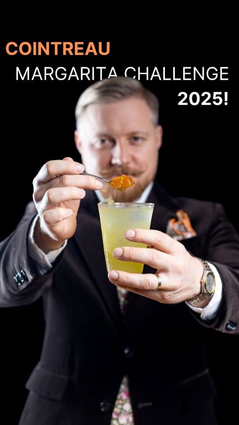 Instagram post by @kevin_kos for Cointreau. Caption reads: The @cointreau Margarita Challenge is back, and....