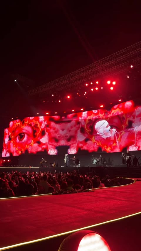 Instagram post by @thestalkerseg for Vodafone. Caption reads: Vodafone Music and Tul8te came together for the....