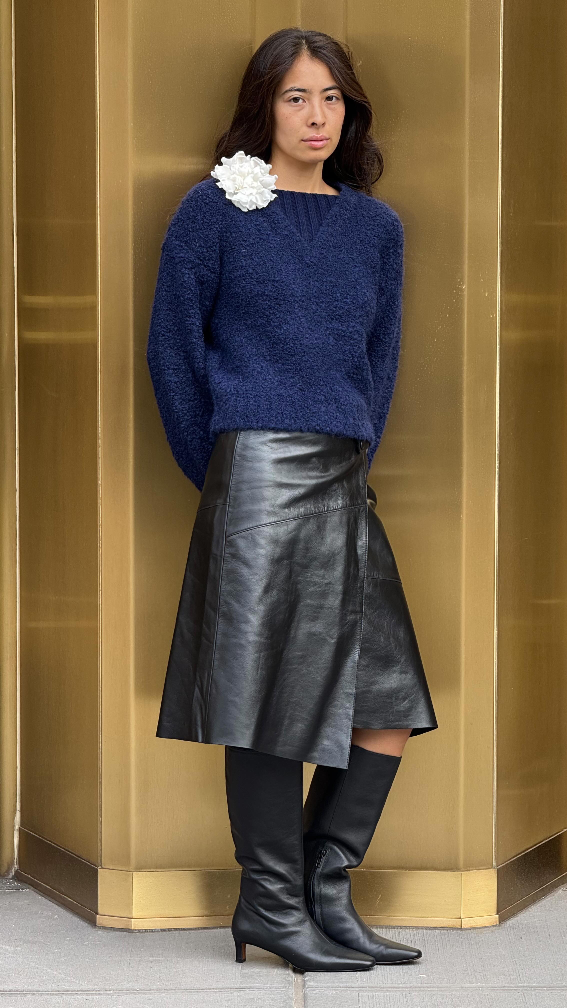 Instagram post by @himichelleli for Madewell. Caption reads: girl of the year ofc Alexa Chung for @madewell....