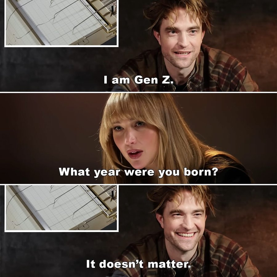 Instagram post by @evanrosskatz for Vanity Fair. Caption reads: “I just turned 29.” “Recently?” “Last year.” “So....