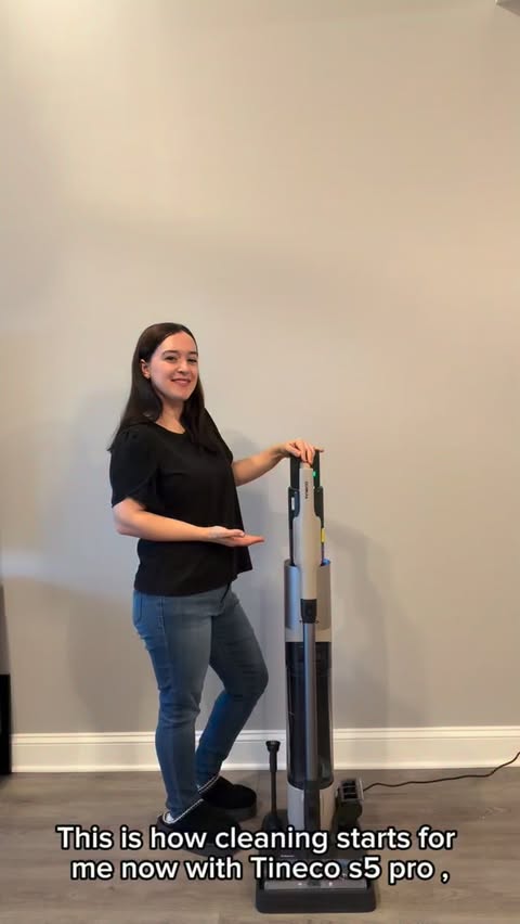 Instagram post by @ugcbytubaa for Tineco. Caption reads: Less dust, less hassle ✨
Tineco S5 Pro cleans for....