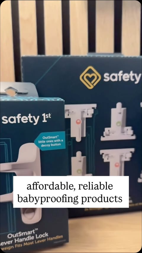 Instagram post by @safebeginnings for Safety 1st. Caption reads: #ad there is a reason that I’ve partnered with....