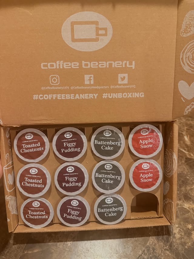 Instagram post by @angelcitro for Coffee Beanery. Caption reads: Gifted- Thank You @coffeebeanery1976 for gifting....