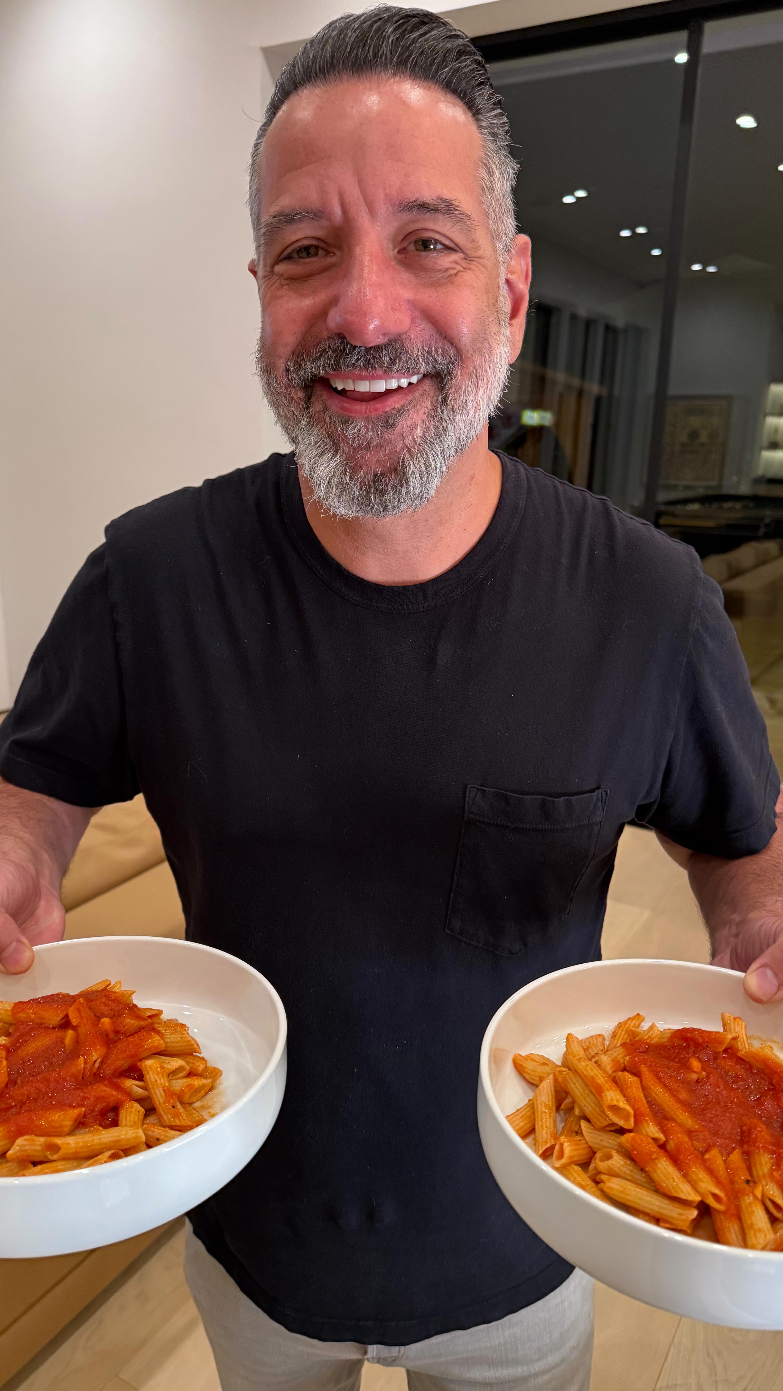 Instagram post by @marcdamelio for Hero Bread. Caption reads: Marc: chef 👨‍🍳 
Me: kitchen princess 👑....