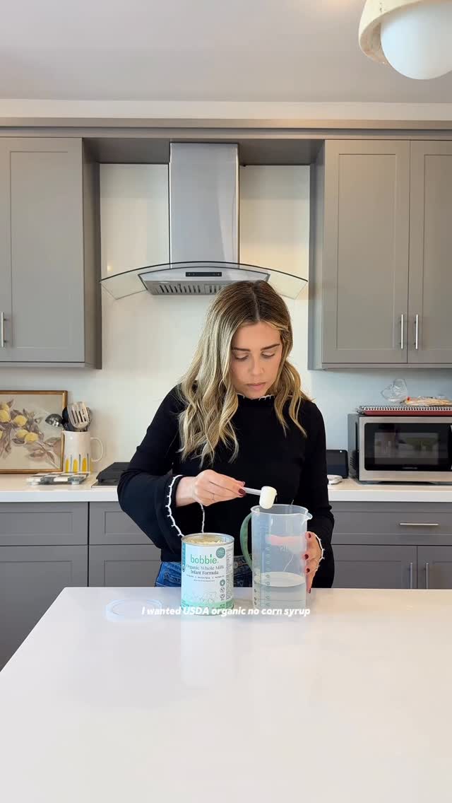 Instagram post by @itsmesaramartinez for Bobbie. Caption reads: Choosing formula was a big decision for me. I....