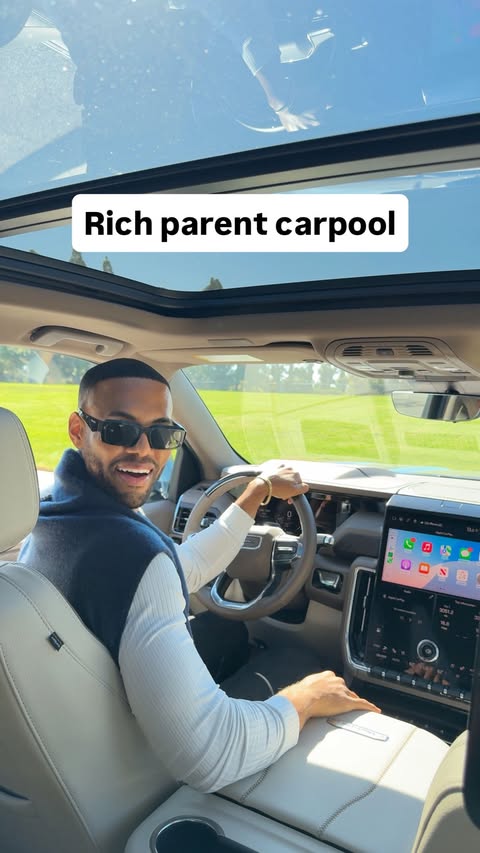 Instagram post by @cjshepjr for OnStar. Caption reads: My chauffeur hates to see @onstar coming ✨ #ad....