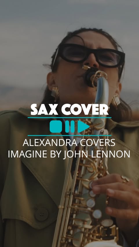 Instagram post by @alexandrailieva for Thomann. Caption reads: Alexandra Ilieva plays Imagine by John Lennon.....