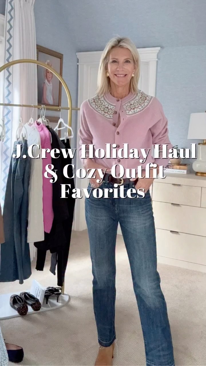 Instagram post by @angelahowenstein for J.Crew. Caption reads: J.Crew really came through with the cutest winter....