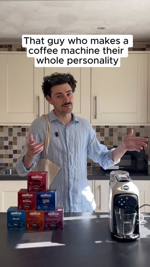 Instagram post by @conorogradycomedy for Lavazza. Caption reads: [...] I’m officially sophisticated now... my....
