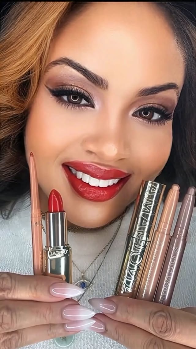 Instagram post by an influencer for L'Oréal Paris. Caption reads: Achieve a stunning look in no time with this....