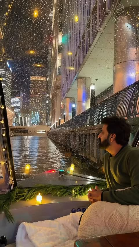 Instagram post by @ratravelgram for Goboat. Caption reads: [...] cosiest thing you’ll do this season ❄️✨....