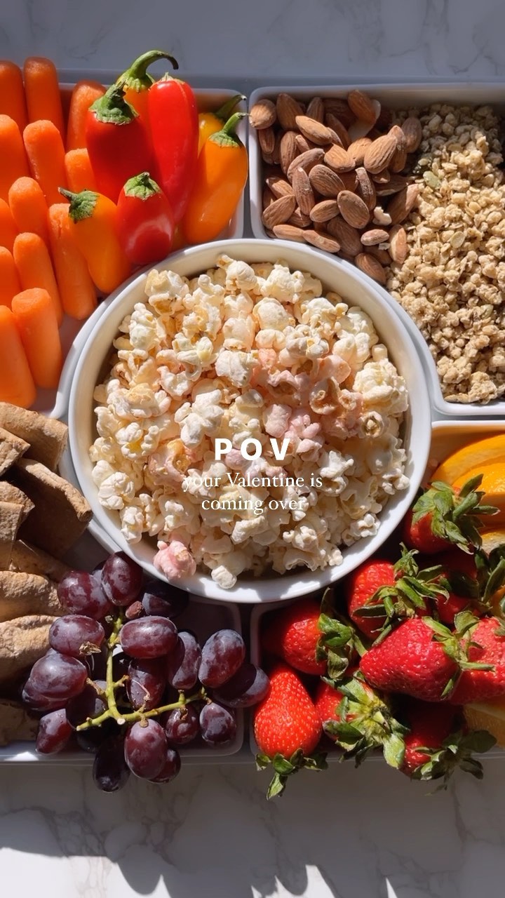 Instagram post by @nourish_me_daily for Lesserevil. Caption reads: POV -  your Valentine is coming over....