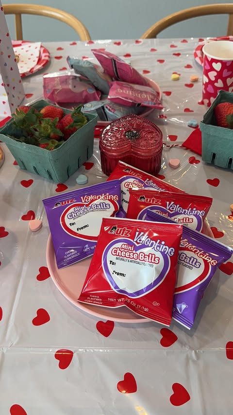 Instagram post by @thedailyammie for Utz Snacks. Caption reads: #sponsored @utzsnacks makes Valentine’s Day....