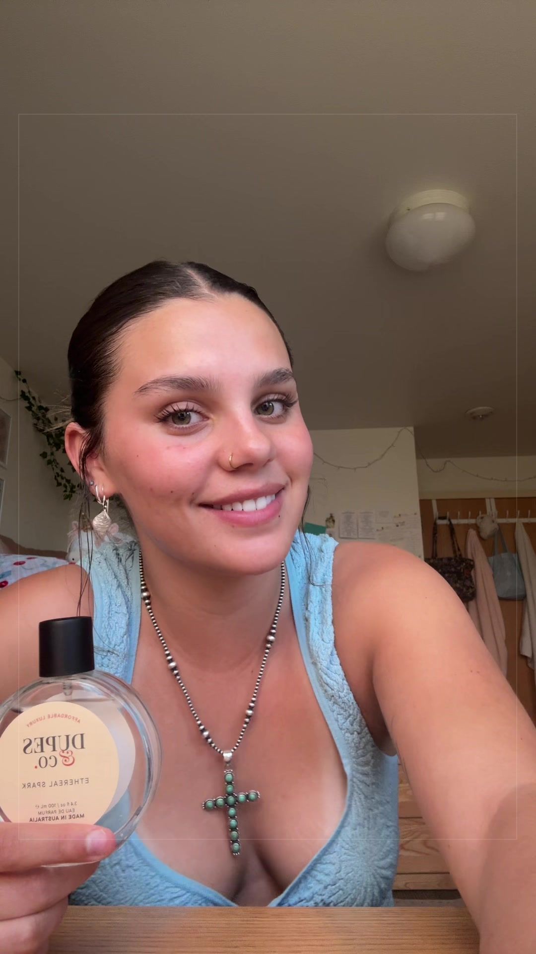 TikTok post by @more.jokesss for Dupes & Co.. Caption reads: The scent is to die for this is Ethereal spark!....