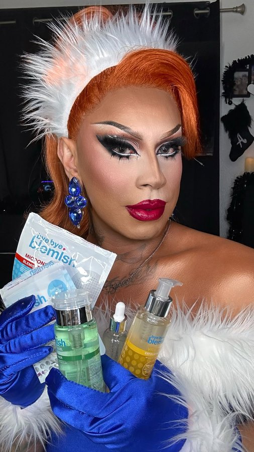 Instagram post by @melissa_befierce for Bye Bye Blemish. Caption reads: [...] FIERCE….. I’ve teamed up with....