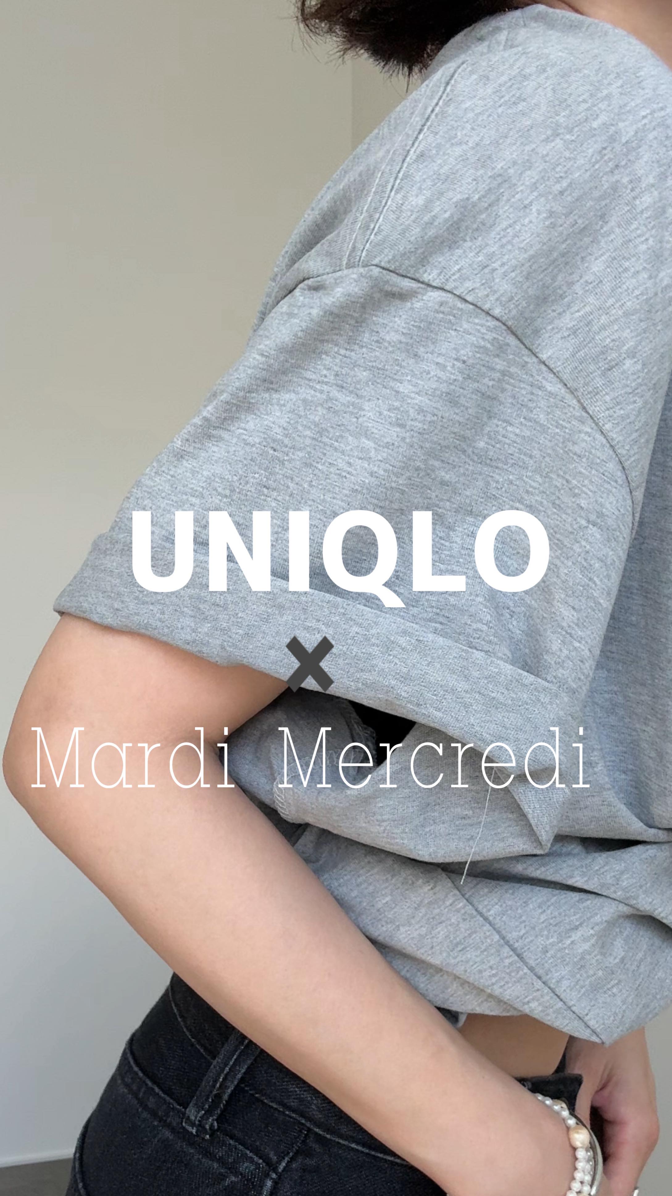 Instagram post by @yun_wear for Mardi Mercredi. Caption reads: 🌱
UNIQLO✖️ @mardi_mercredi_japan....