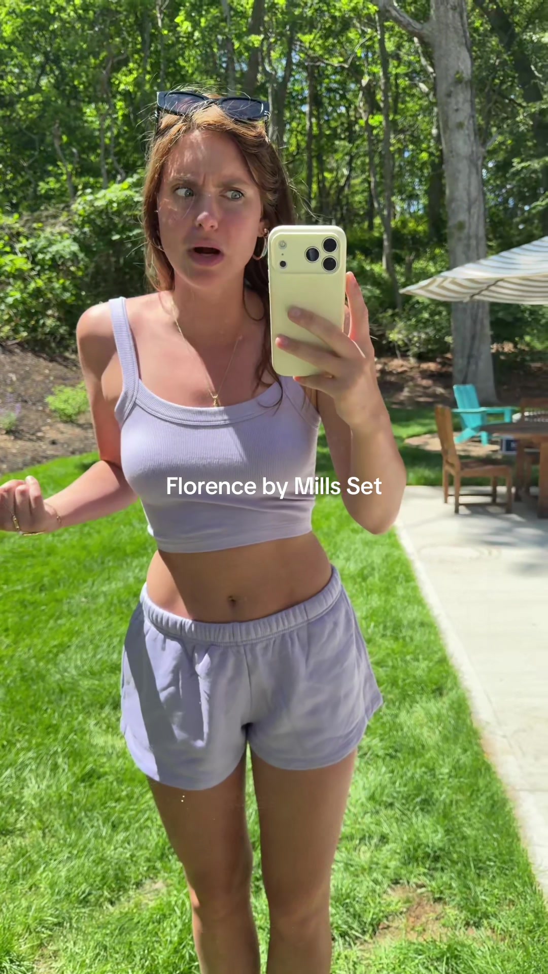 TikTok post by @kristinanicoletall for Florence By Mills Fashion. Caption reads: Omg this set is so comfortable @Florence By Mills....