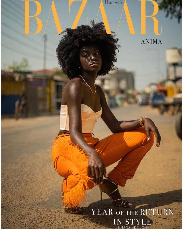 Instagram post by @anima.agyeman for Teen Vogue. Caption reads: [...] the blueprint. After being featured on....