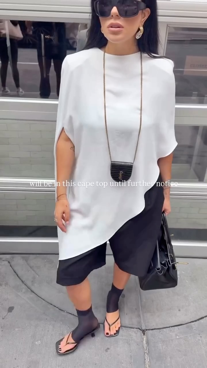 Instagram post by @howhanseesit for Source Unknown. Caption reads: A silhouette that shifts with every step. Our....