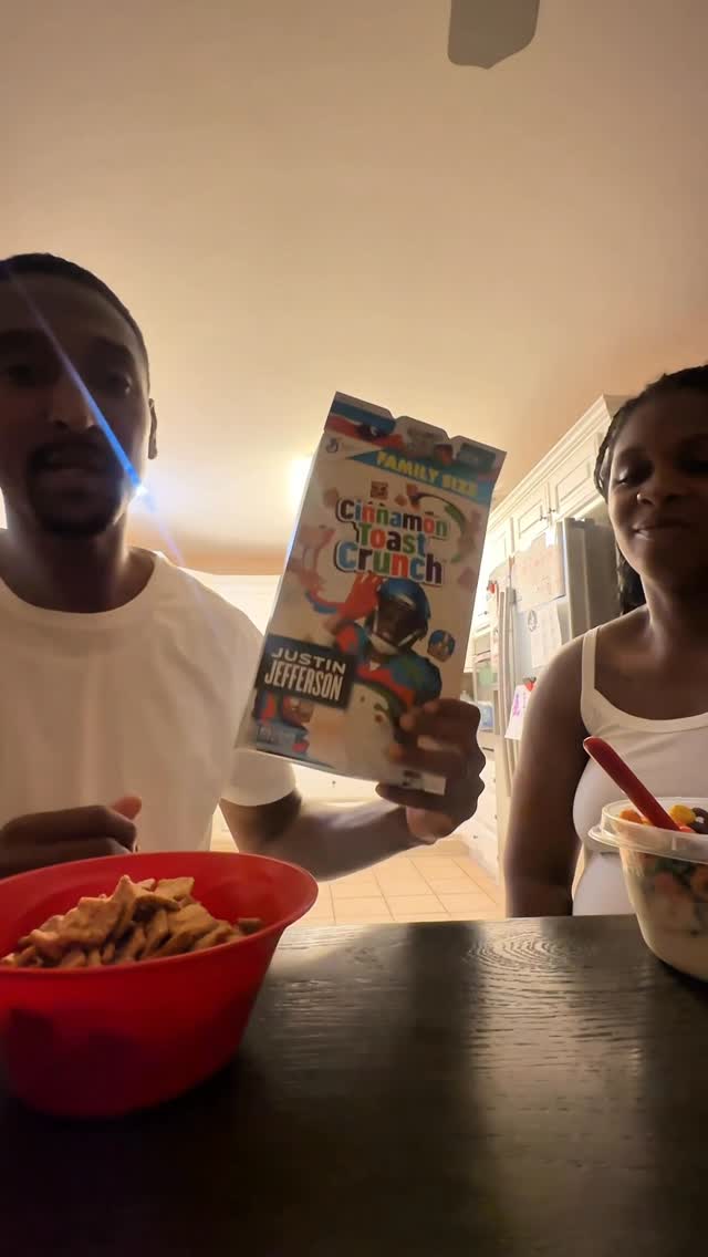 Instagram post by @stetsonv.billings for Kellogg's. Caption reads: 2:30am with my pregnant wife. As a husband I enjoy....