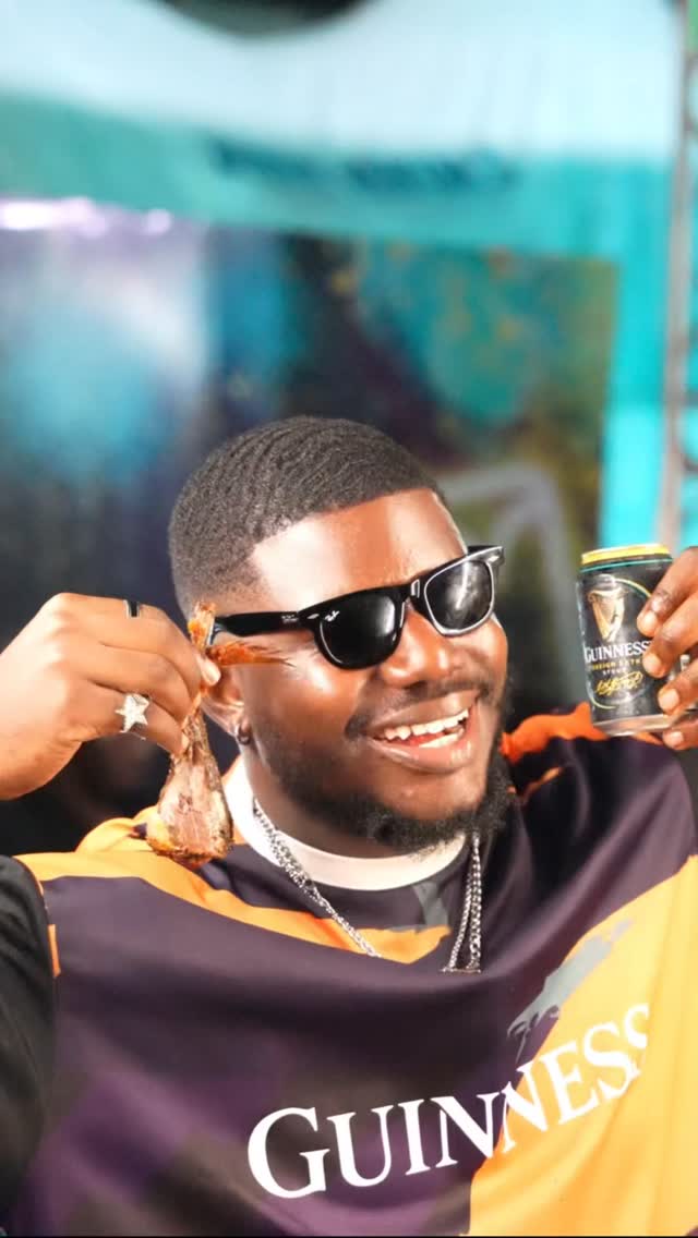 Instagram post by @portharcourtblackboy for Guinness. Caption reads: From the Guinness spinners to the bole & fish on....