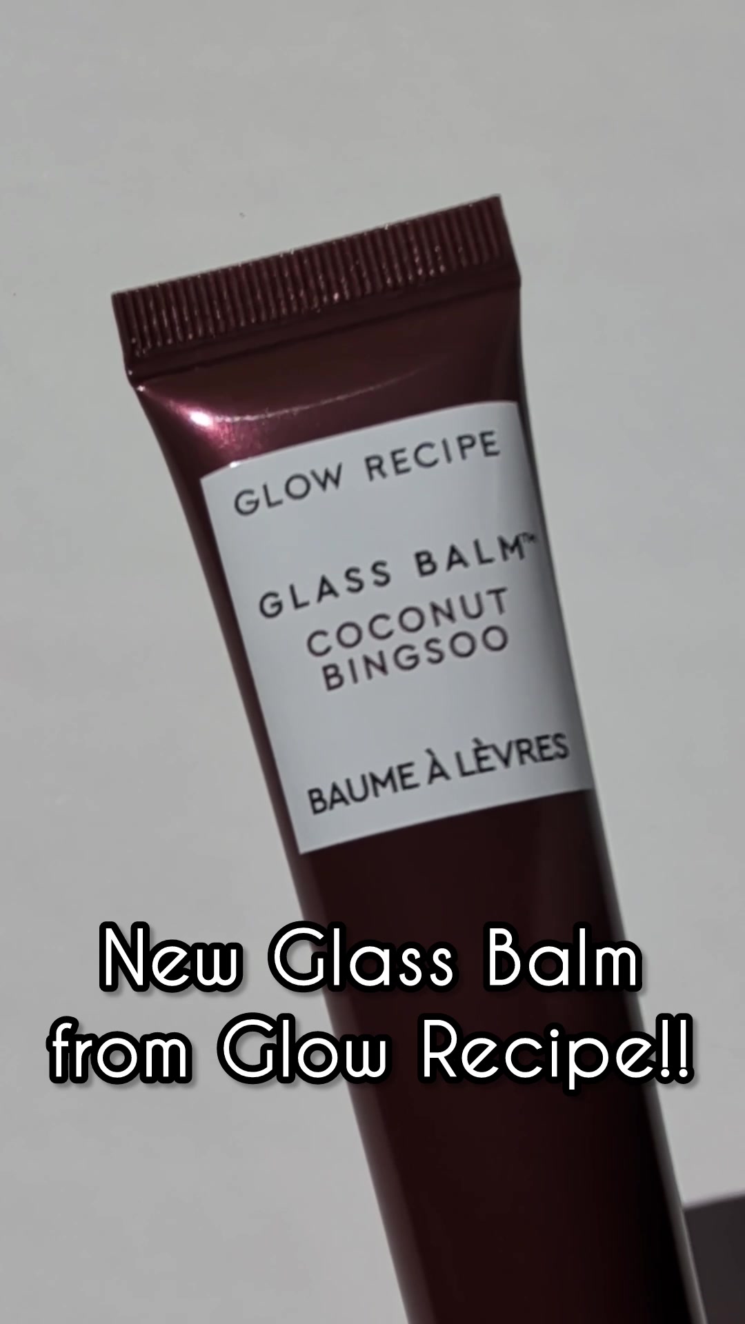 TikTok post by @krism8888 for Glow Recipe. Caption reads: [...] Bingsoo Glass Balm from Glow Recipe? It's....