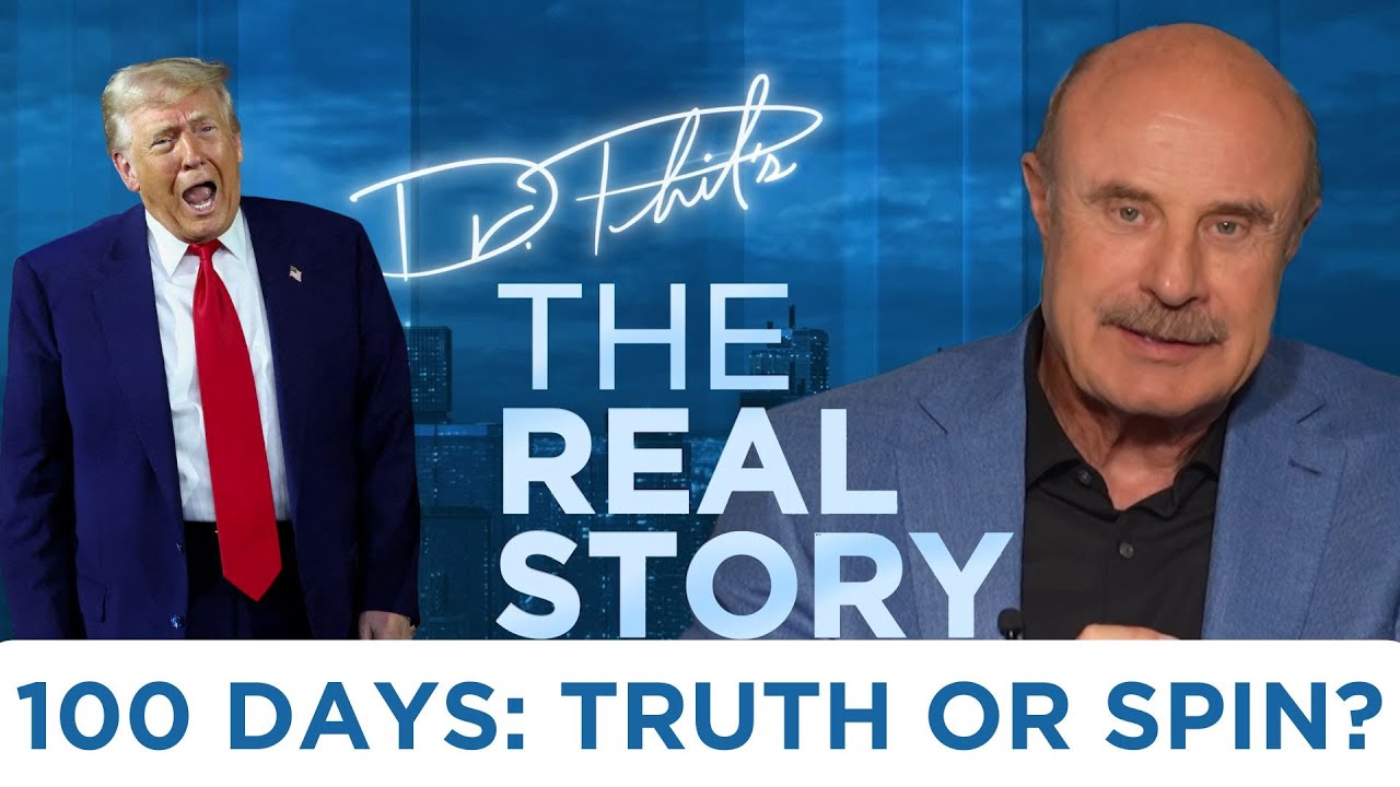 YouTube post by @DrPhilPrimetime for Echo Water. Caption reads: Dr. Phil: The Truth About Trump’s Presidency 100....