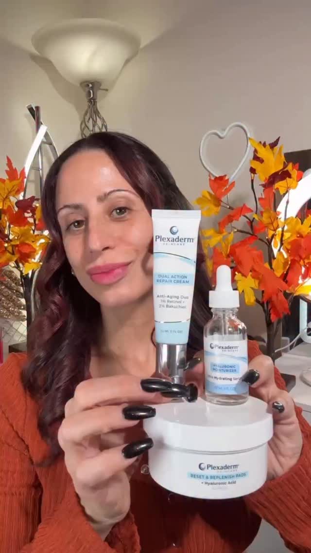 Instagram post by @makeupbysharonjoy for Plexaderm. Caption reads: Hey friends!

The seasons are changing and it’s....