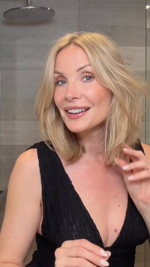 Instagram post by @livjudd for Aveda. Caption reads: the finishing touch 👌🏻@aveda tousle texture dry....