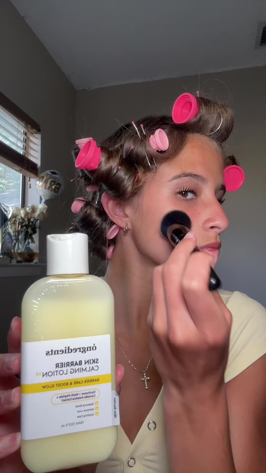 TikTok post by @carrington.freise04 for Ongredients US Store. Caption reads: new skin prep product unlocked!! 😍🔓✨....