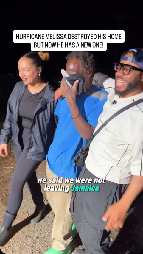 Instagram post by @lingandlamb for GoFundMe. Caption reads: He wanted wood and zinc, but he got a NEW,....