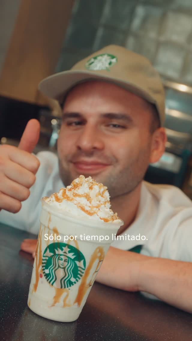 Instagram post by @ioa_______ for Starbucks. Caption reads: Ya pueden probar “El Frappuccino de iOA” en TODOS....