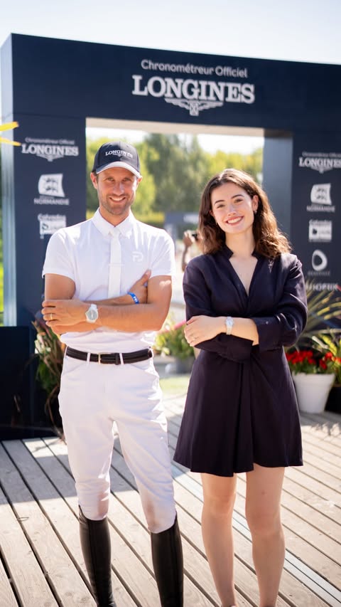 Instagram post by @christiankukukofficial for Longines. Caption reads: [...] no room for error. This is the world of....
