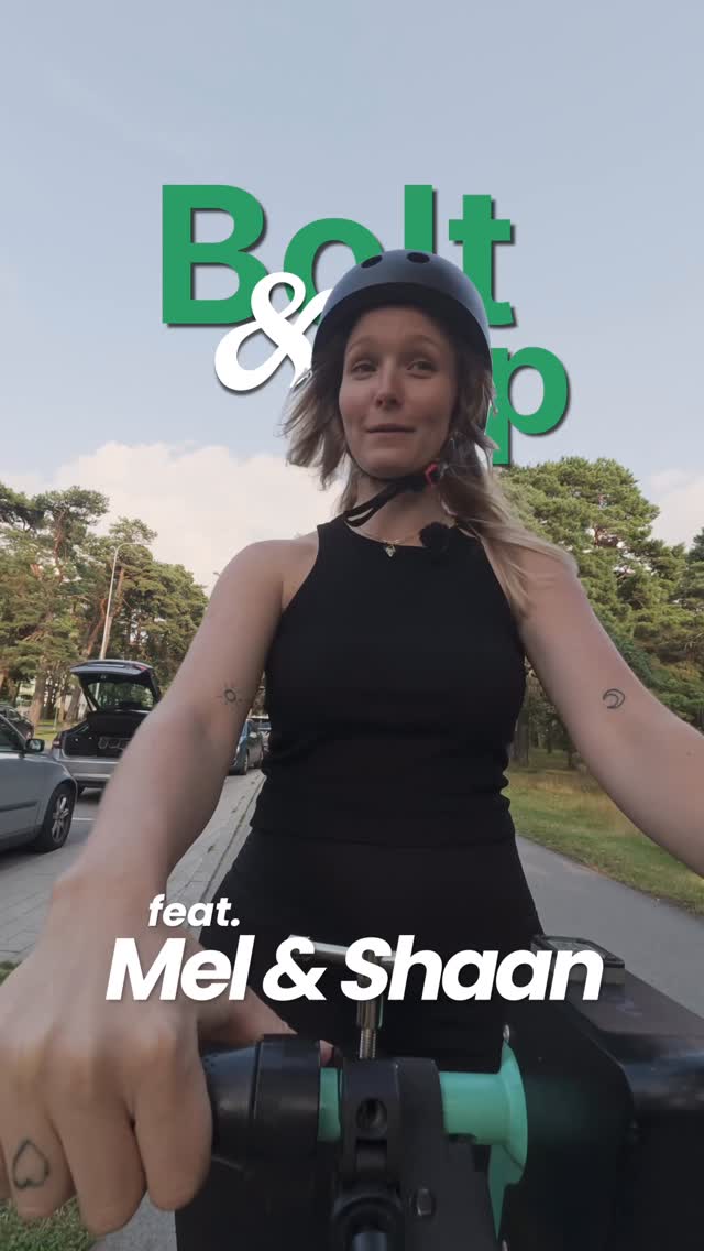 Instagram post by @djshaan for Bolt. Caption reads: When the scooter ride turns into a talk show 🚦.