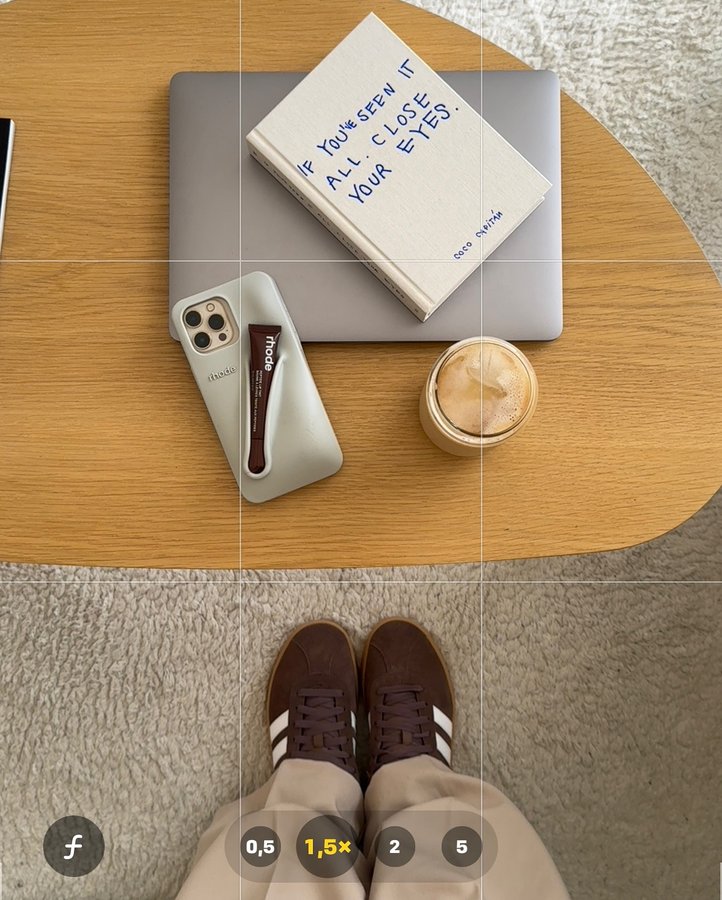 Instagram post by @sara.rhodio for Spartoo. Caption reads: Brown sneakers, iced coffee, a book and my laptop....