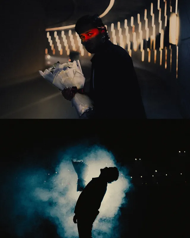 Instagram post by @cinematic_labels for Viltrox. Caption reads: Flowers for the quiet night 

Used the....