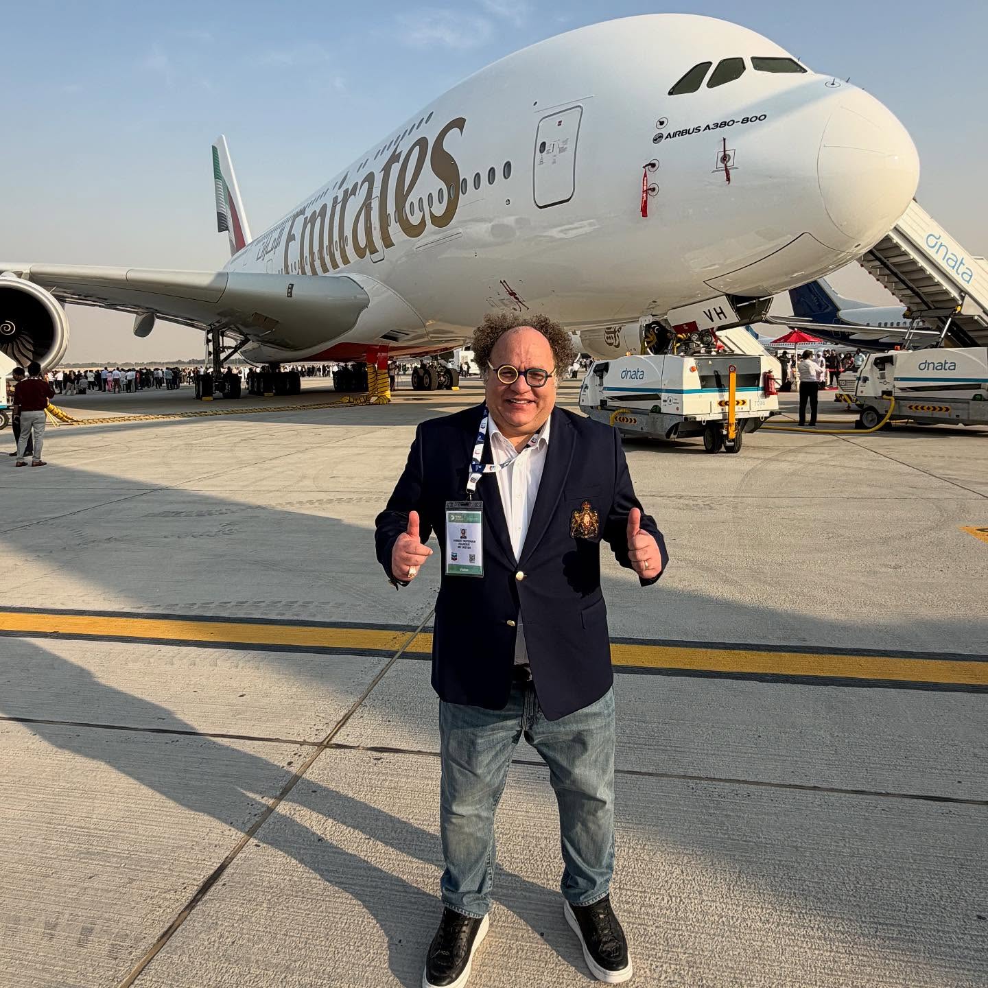 Instagram post by @mr.taster for Emirates. Caption reads: [...] Nov _3rd Dec 2025 
@seafoodbytheriver....