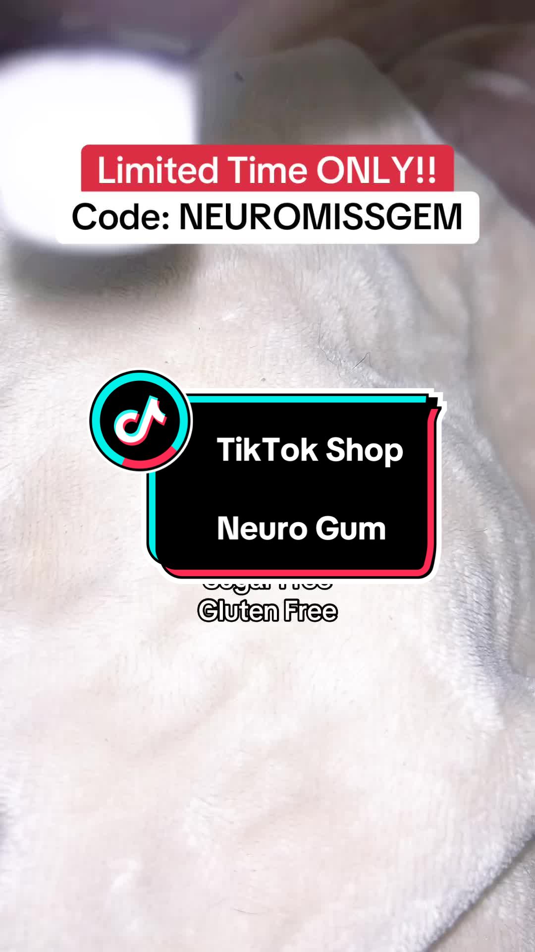 TikTok post by @missysgems for Neuro. Caption reads: [...] #videogrowthchallenge #NeuroGum....
