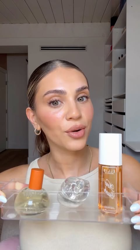 Instagram post by @meliscifcili for ELLIS BROOKLYN. Caption reads: [...] fragrance” @weareuni “sunset” @ellisbrooklyn....