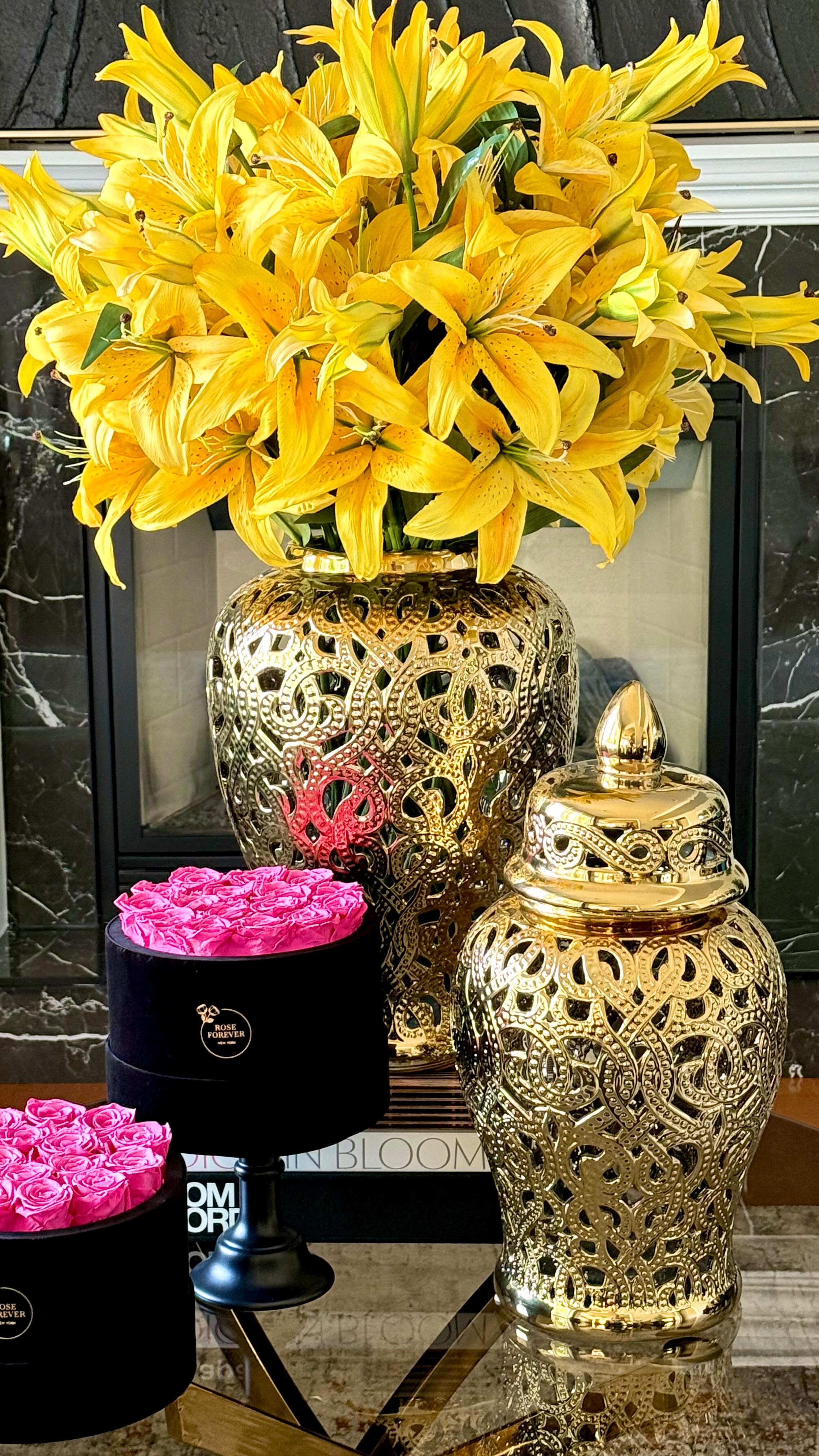 Instagram post by @home_designs_by_raphael for Rose Forever. Caption reads: Sharing these Beautiful Bouquets from....